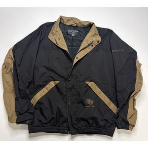 DryJoys Concord University Mountain Lions Black Tan Windbreaker Men's M